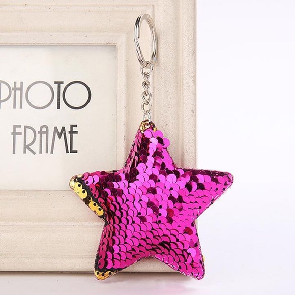 Keychains Star Sequins - Picture 3 of 4